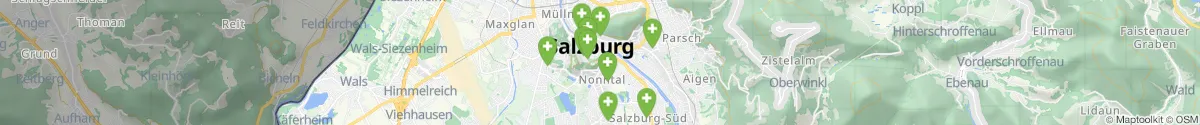 Kartenansicht für Apotheken-Notdienste in der Nähe von Nonntal (Salzburg (Stadt), Salzburg)